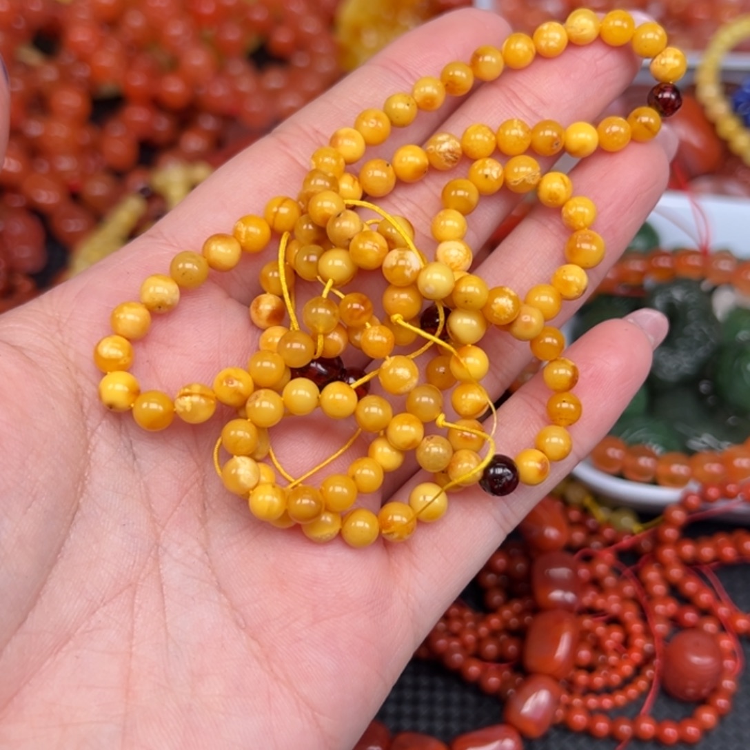 后***后琥珀未镶嵌手链多样性