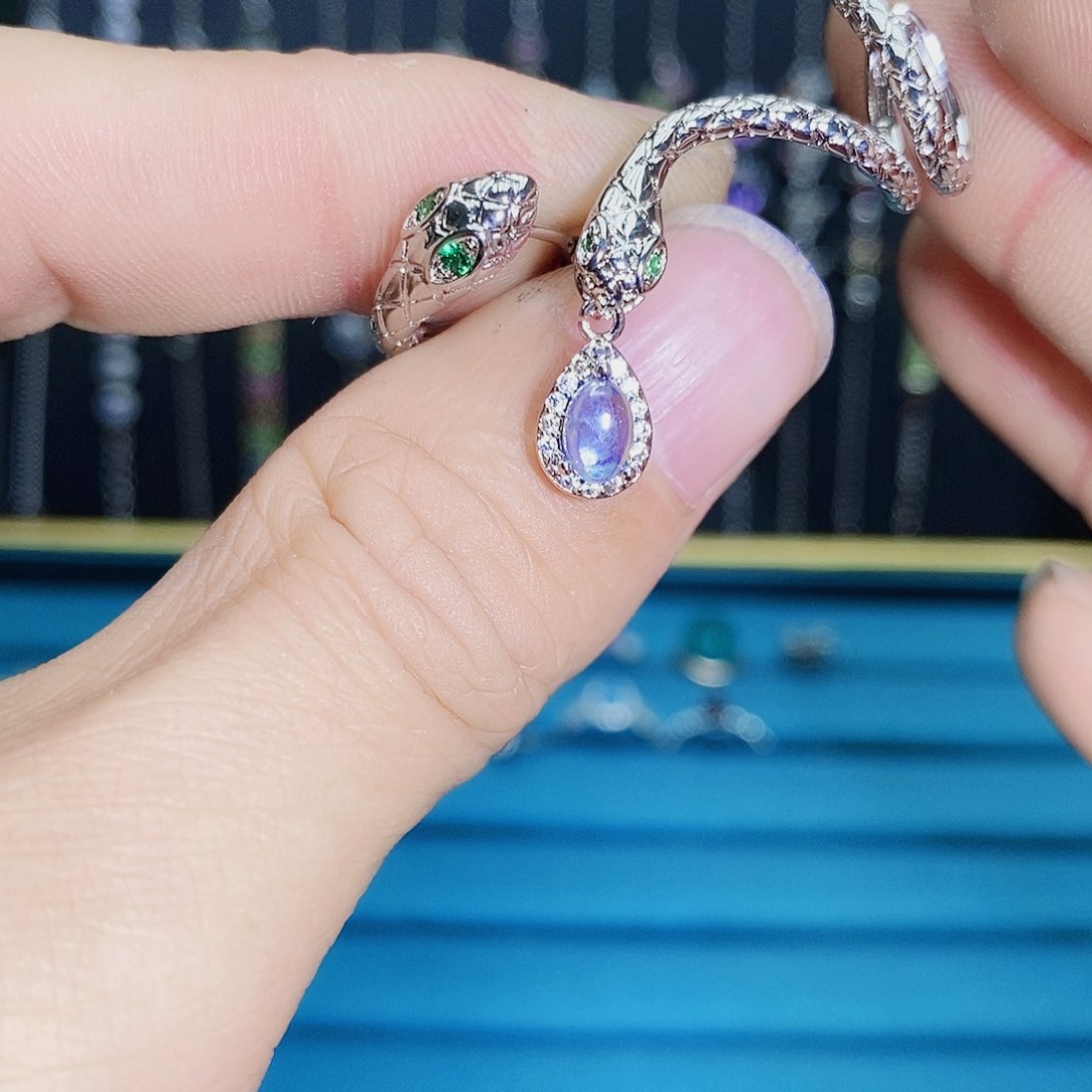 紫晶珠宝半成品银S925镶嵌