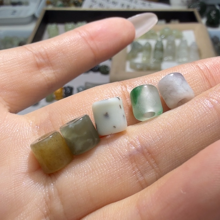 足银镶嵌和田玉珠宝半成品