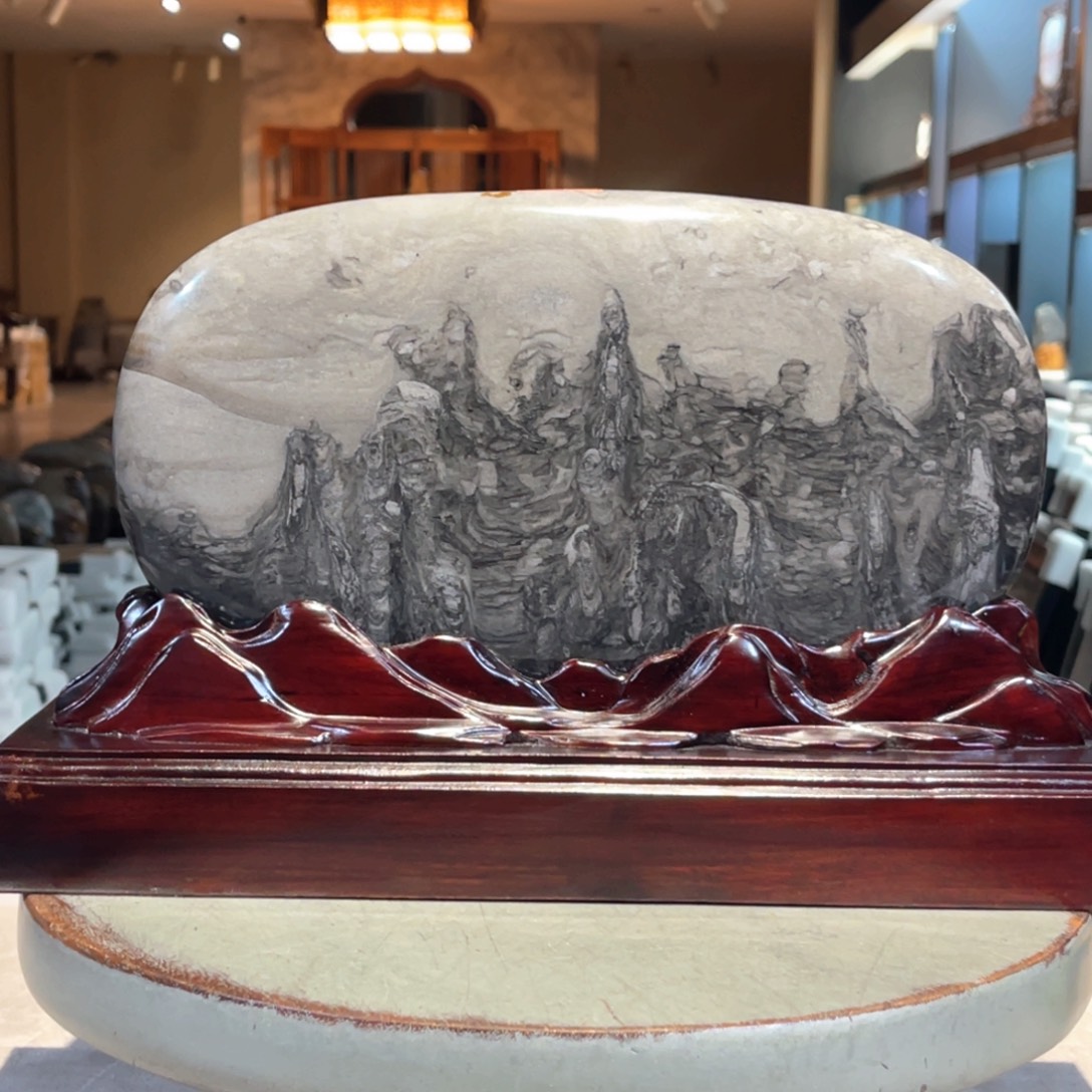 彩石三峡清江画面石39/23/3