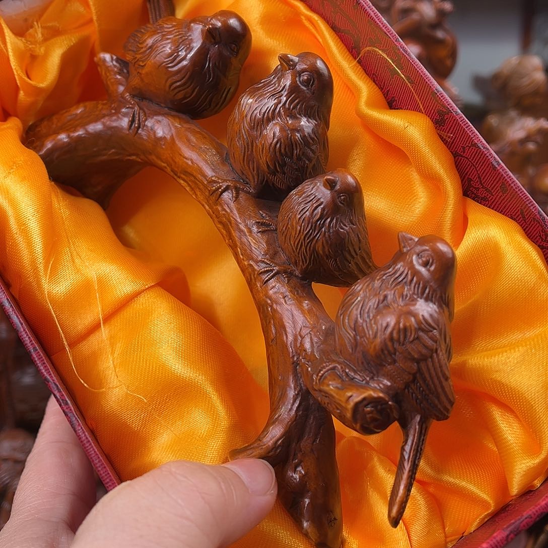 木黄杨木雕刻长度19厘米