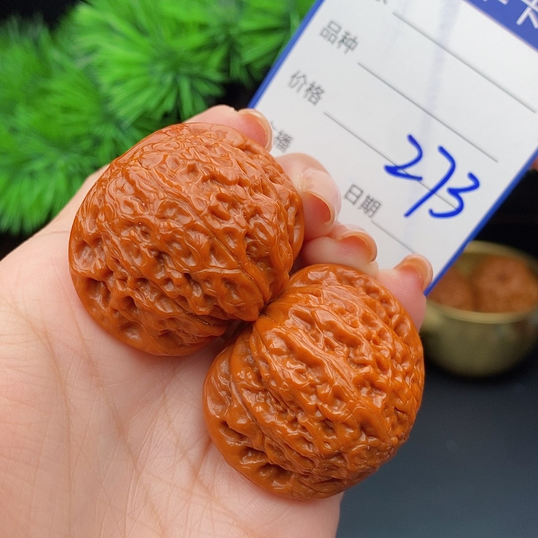 文玩核桃把件八**财39铁锤273