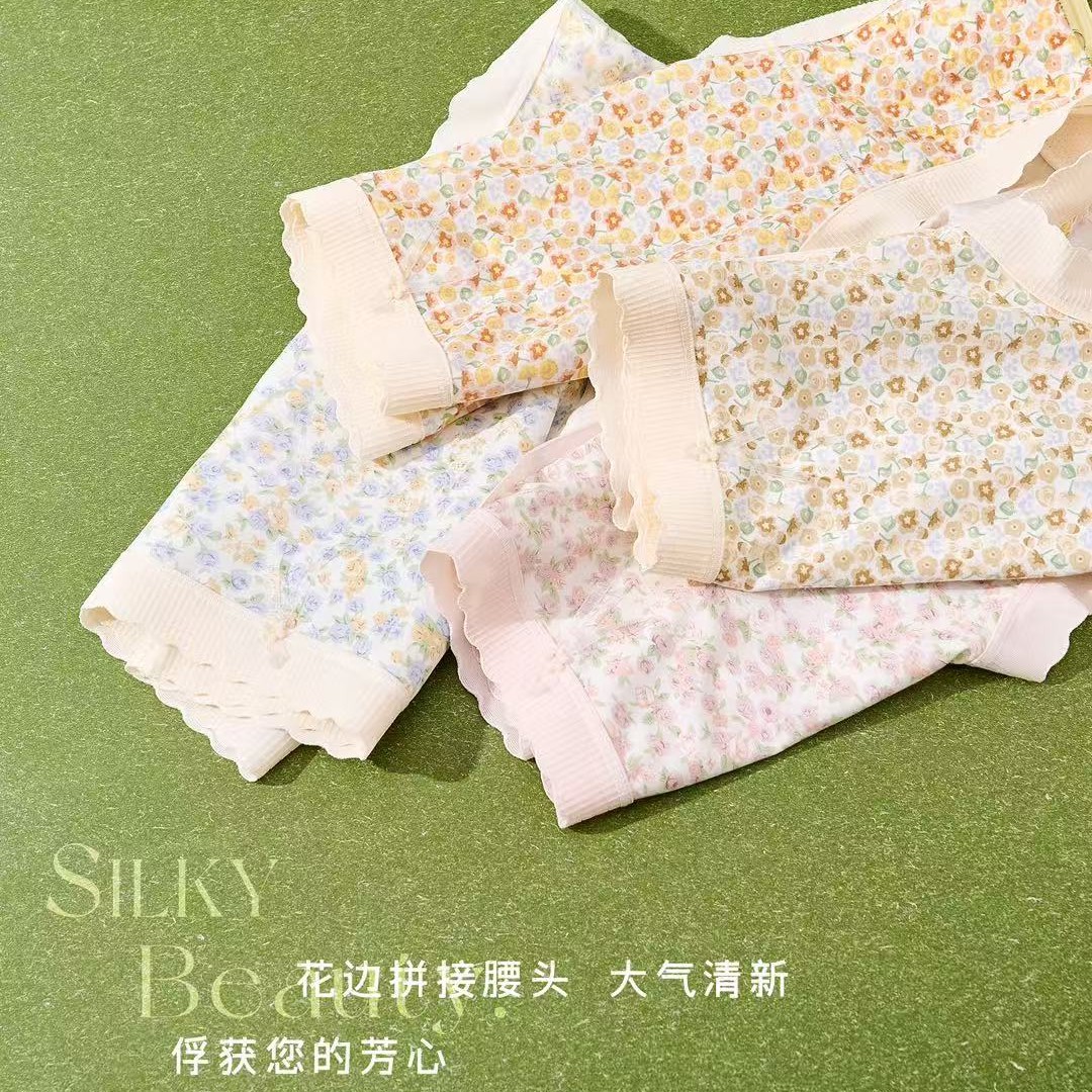 巧时代满3条包邮，巧时代满印花中腰抑菌裆女士内裤舒适透气