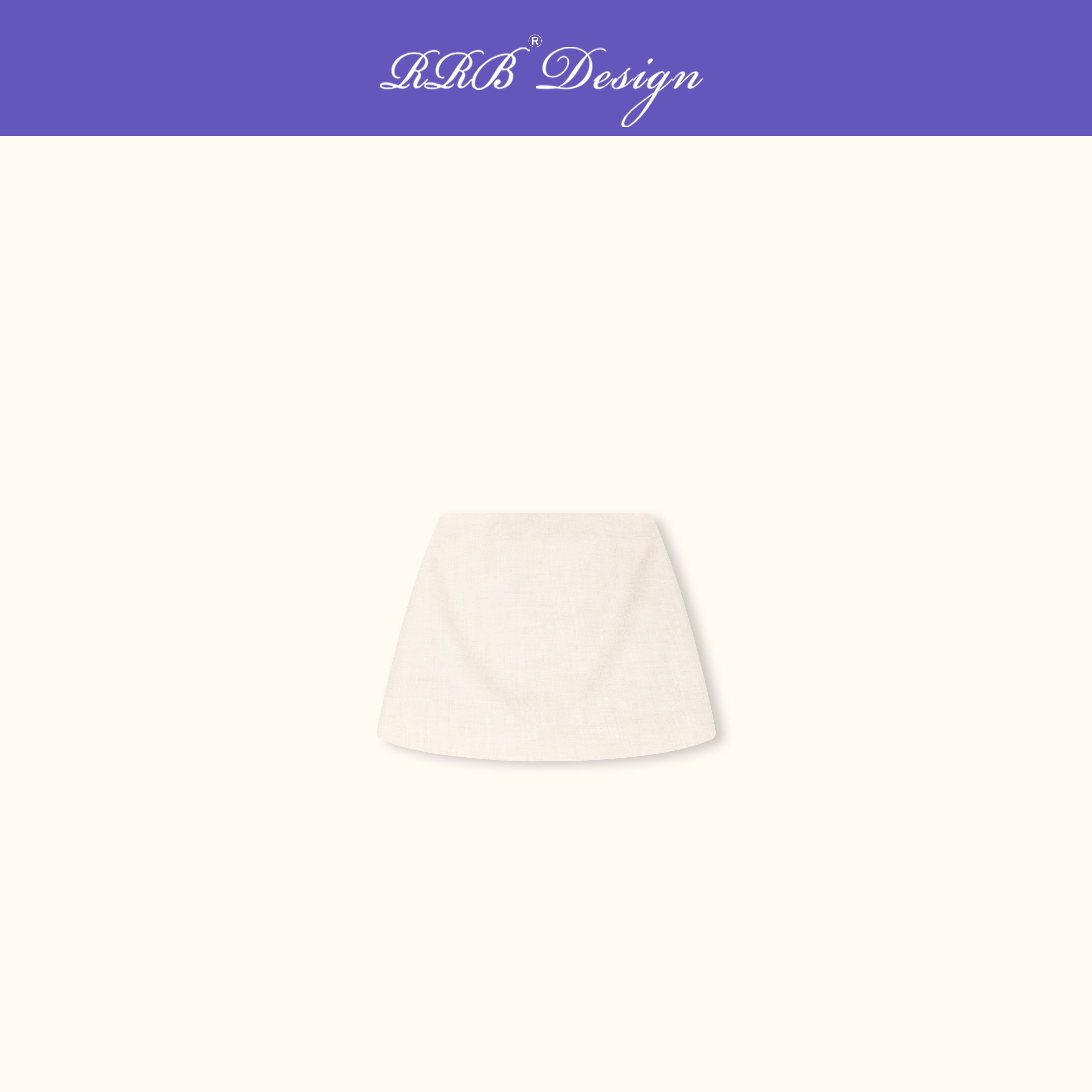 RRB Design「优雅休闲」羊毛混纺高腰显瘦百搭A字短裙