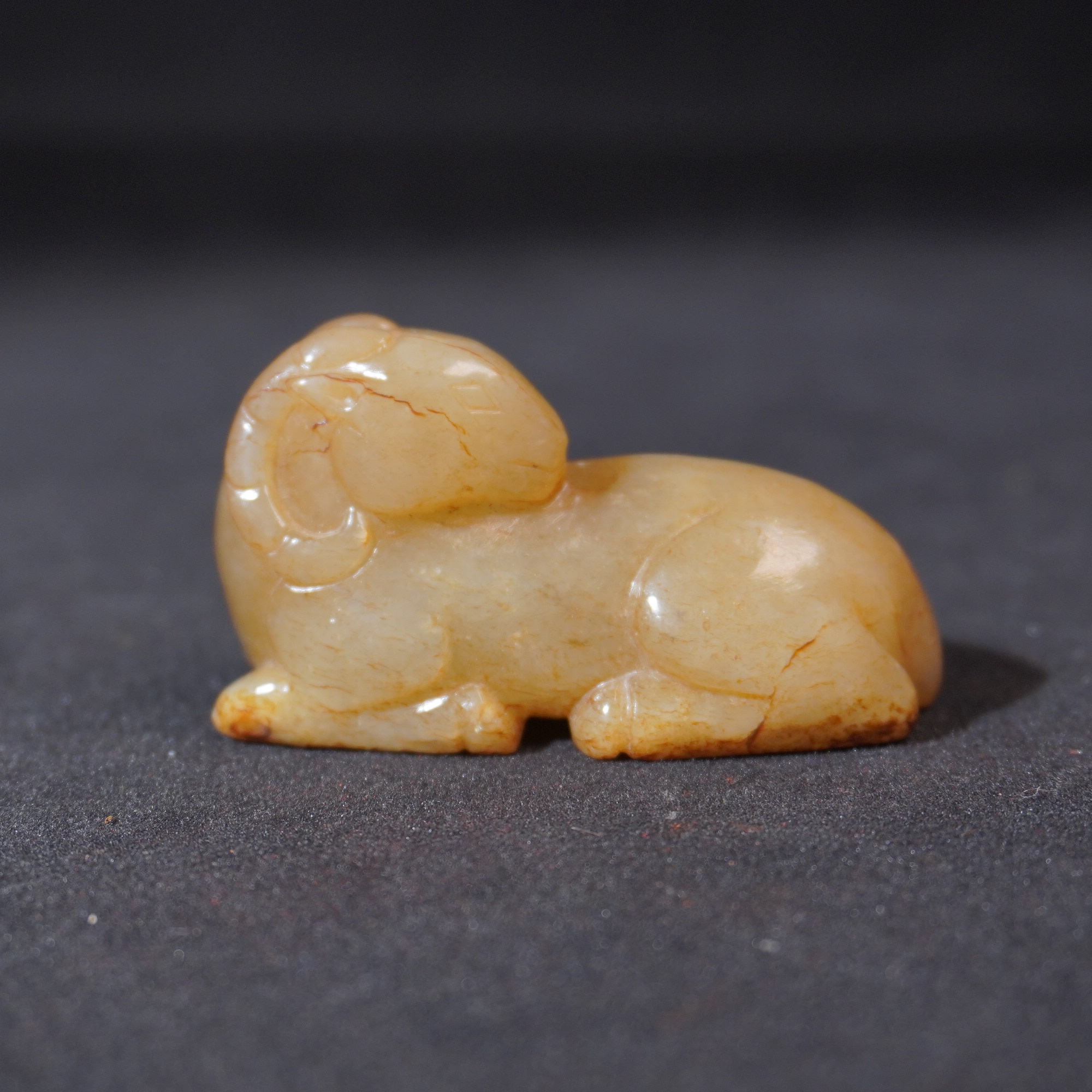 5SL46  明  和田玉玉羊挂件