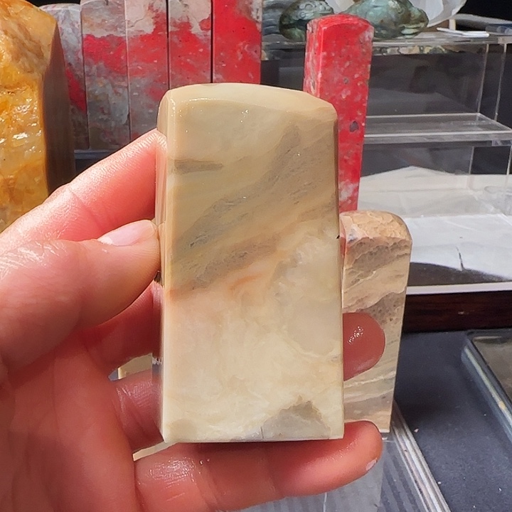 盛***缘昌化石印石昌化彩玉石印章