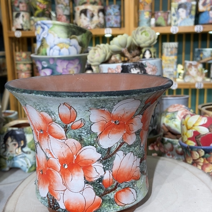 红陶景德镇艺术手绘作品