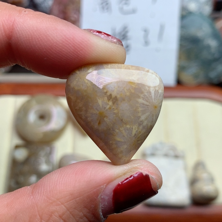 硅化珊瑚（珊瑚玉）颈饰足银镀金镶嵌