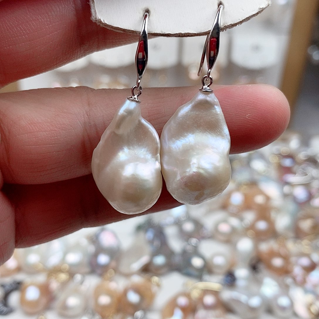 淡水珍珠银S925镶嵌颈饰