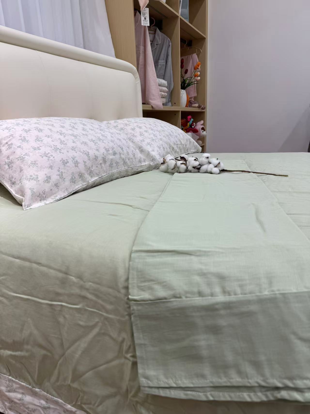 【双层纱床单】全棉，圆角，花边清新 双层纱 床单