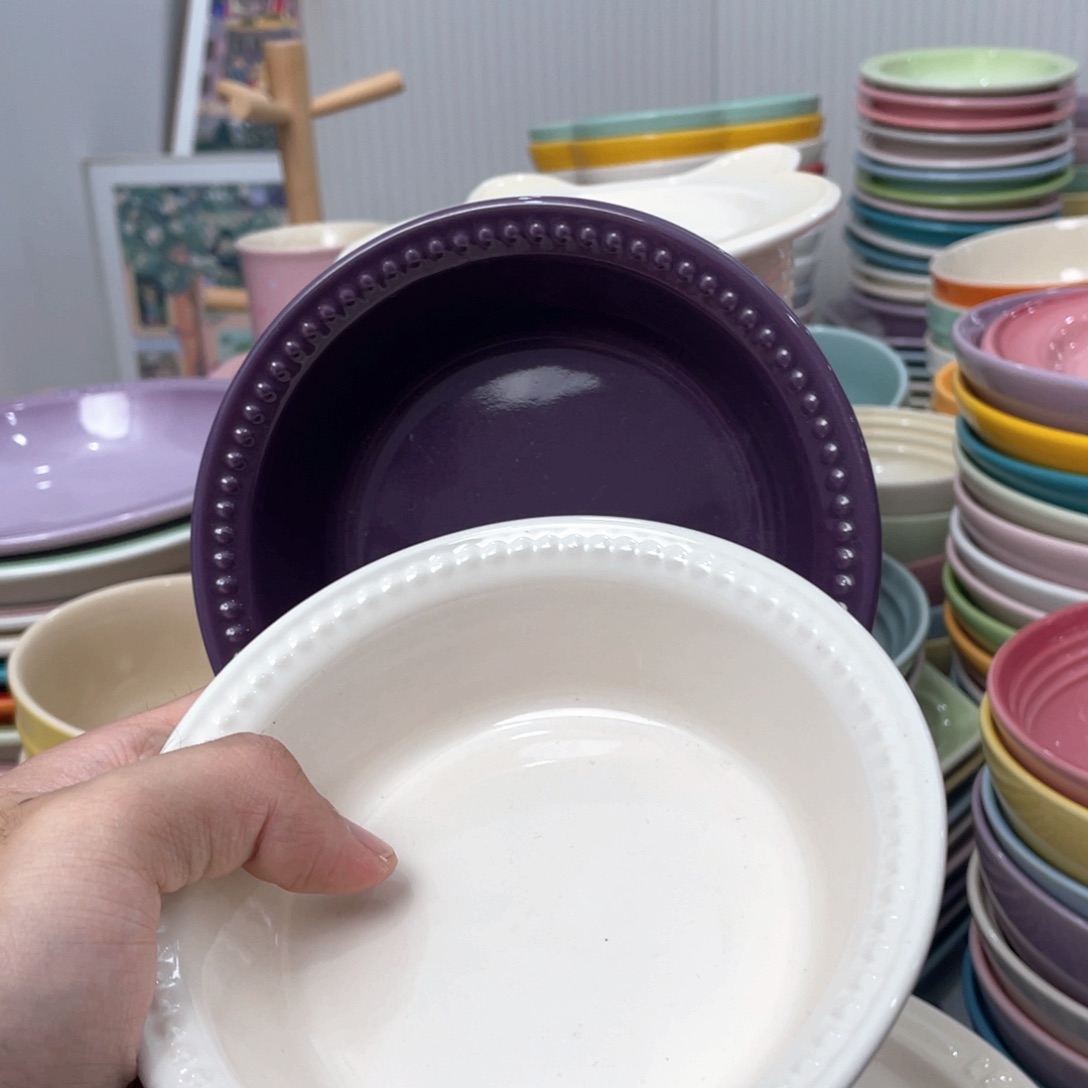 瓷片微瑕2个珠点蘸料