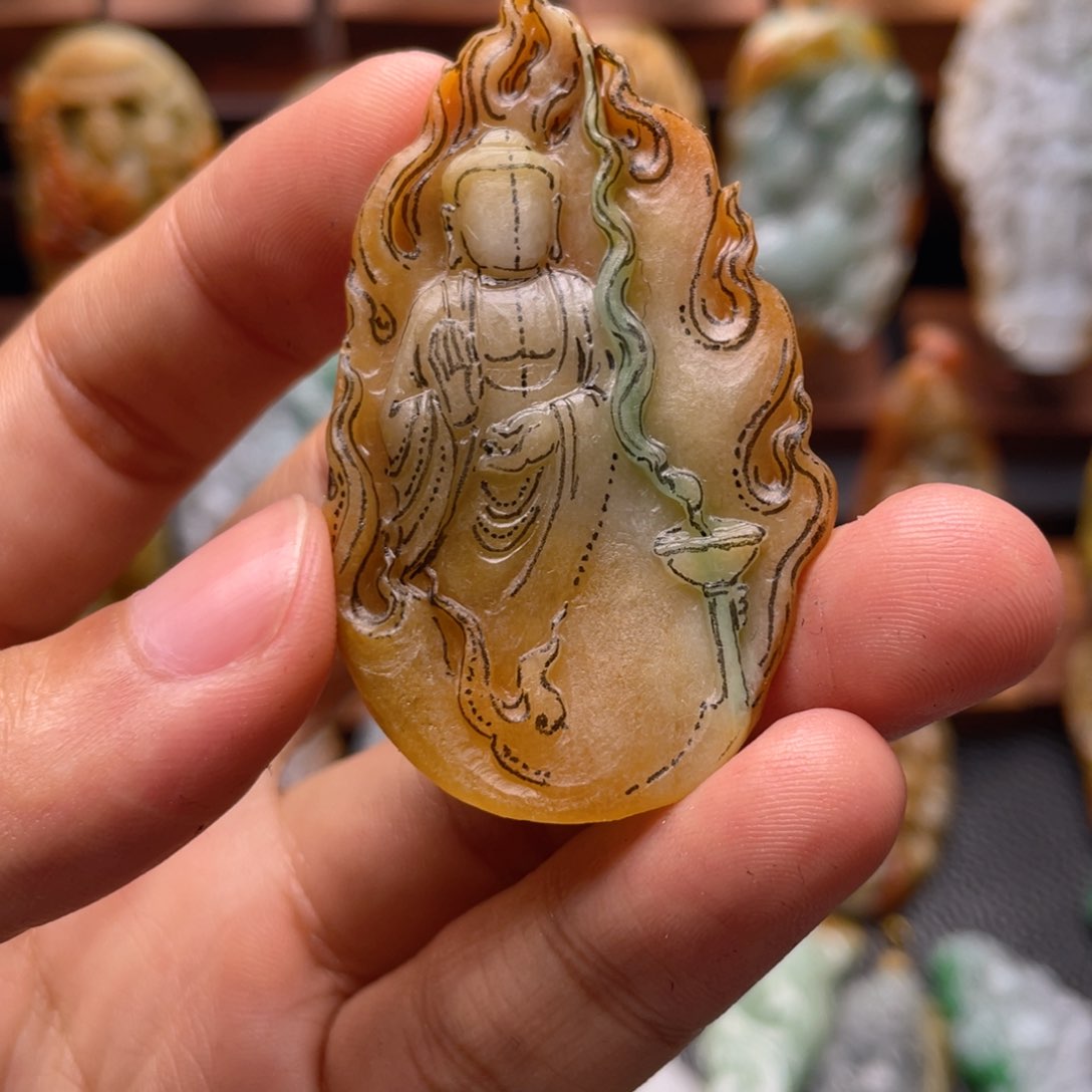 定制翡翠未镶嵌福*翡翠