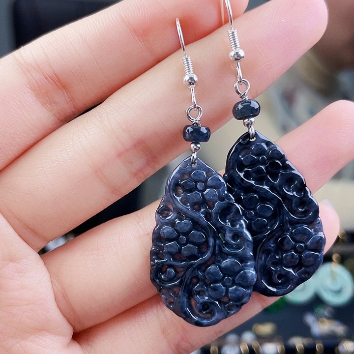 翡翠耳饰未镶嵌饰品