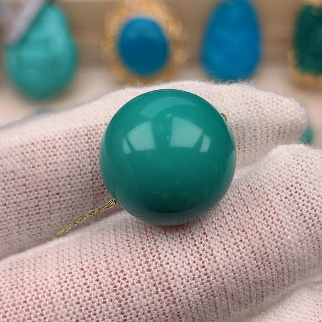 绿松石直径16.0未镶嵌