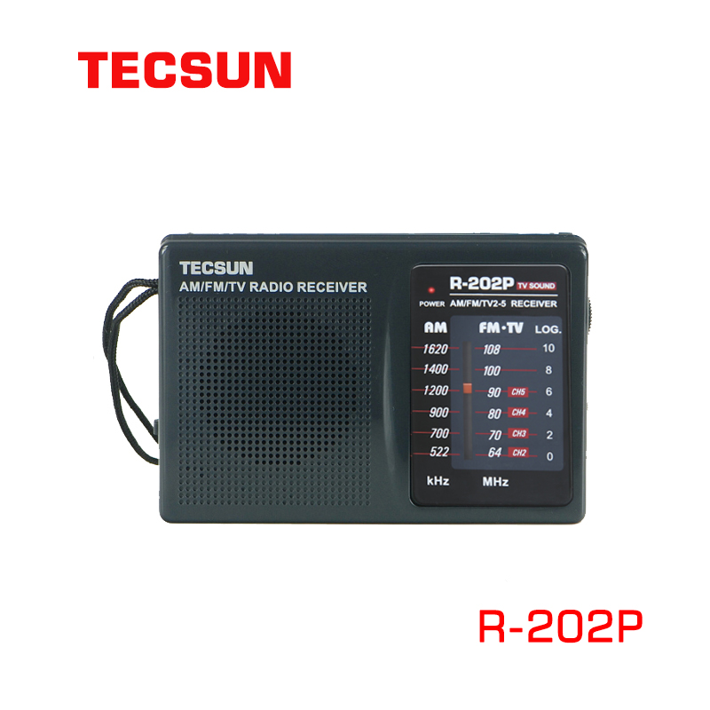 Tecsun/德生R-202P数字解调调频/调幅/电视伴音（校园广播）收音机 