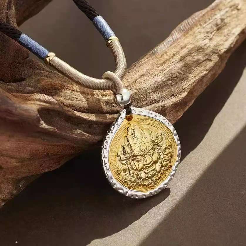 B9【约36g35MM】999.9财神实心吊坠