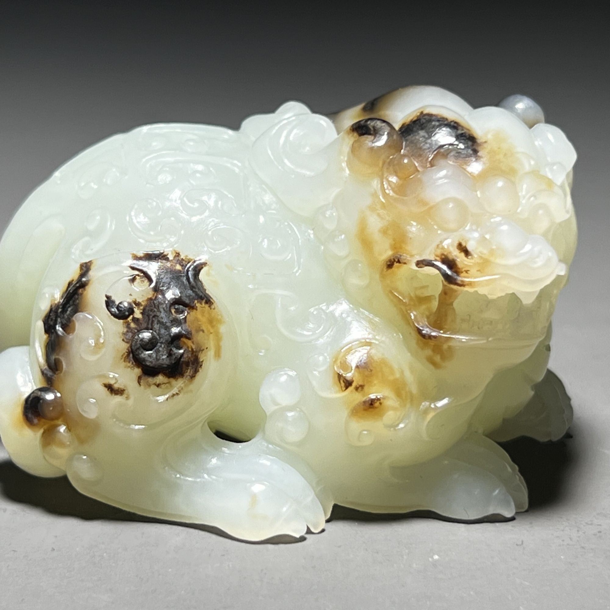 明代趴卧玉瑞兽/LMC4905785/集萃斋