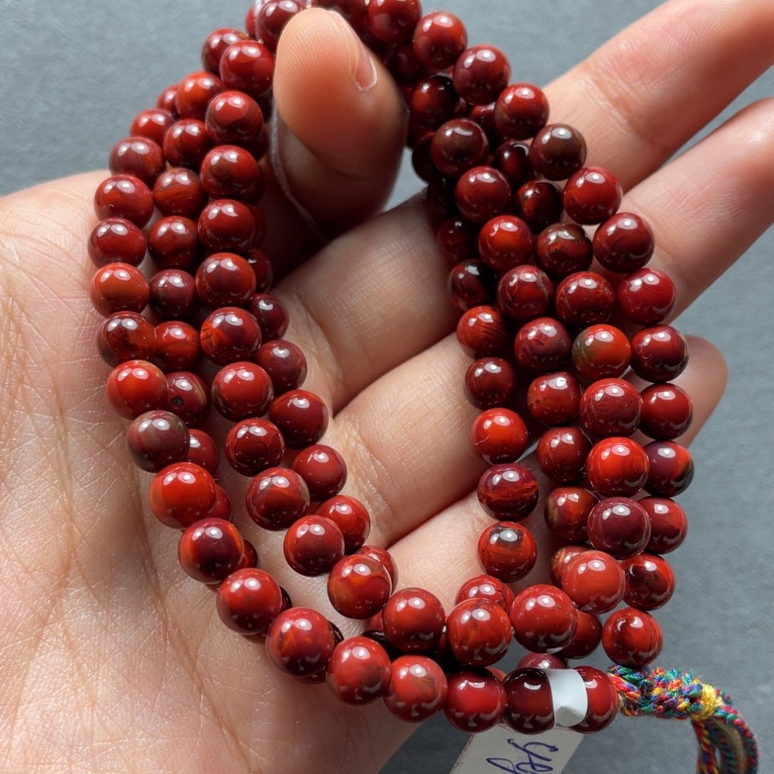 南红玛瑙配饰未镶嵌烟*6mm