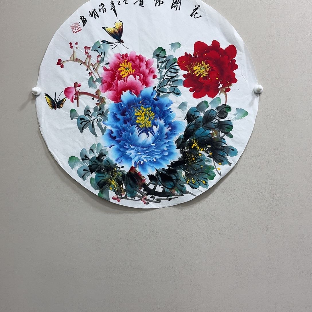 国画精品纯手绘直径49