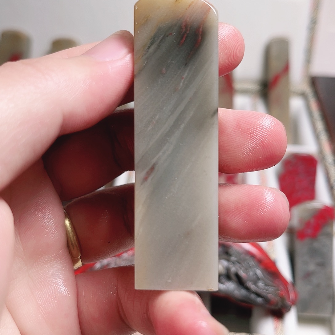 印石昌化石鸡血石闲章