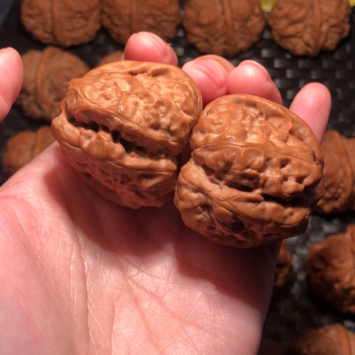 把件文玩核桃四深开，治愈强迫症蛙王40