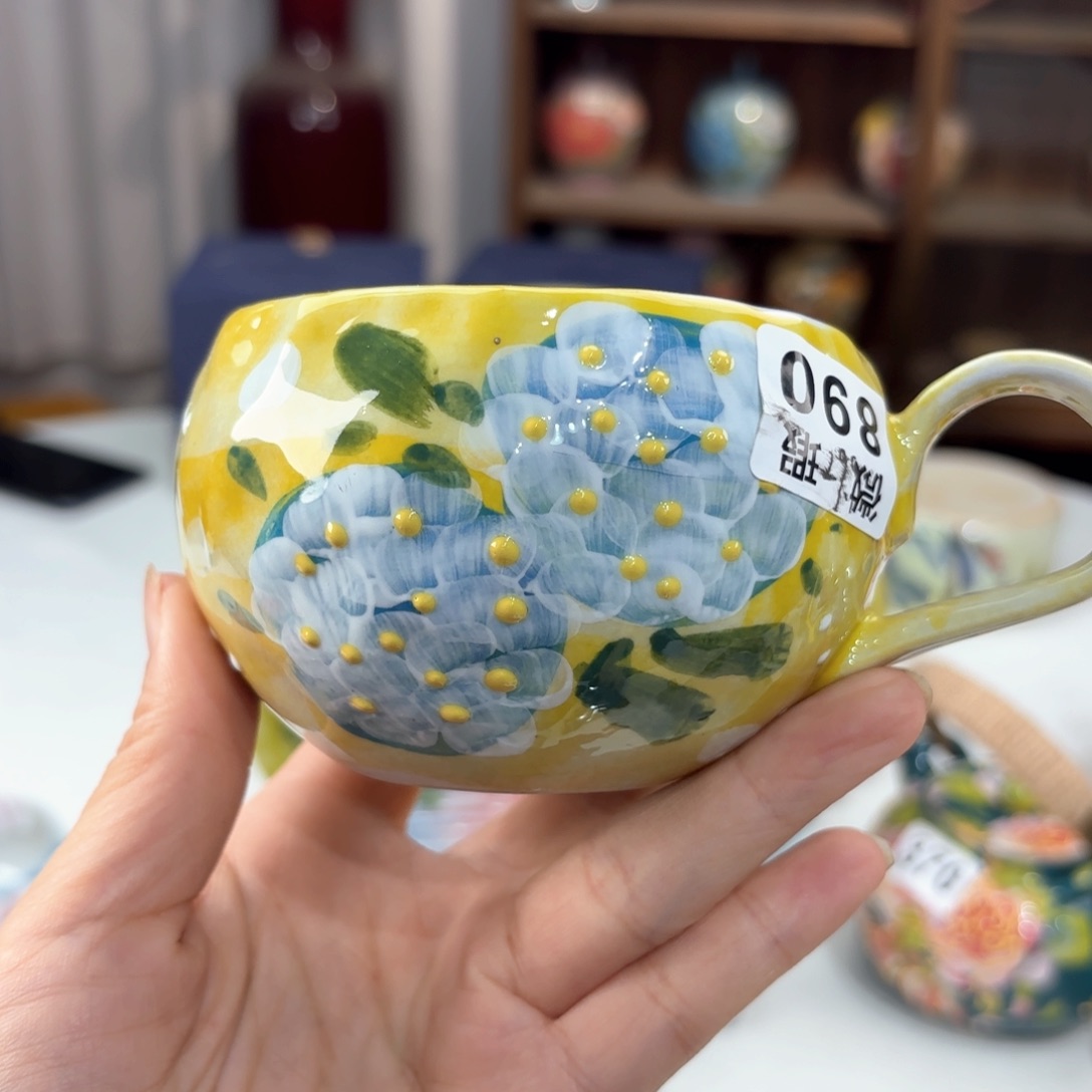 景德镇手绘高温釉下彩陶瓷茶具