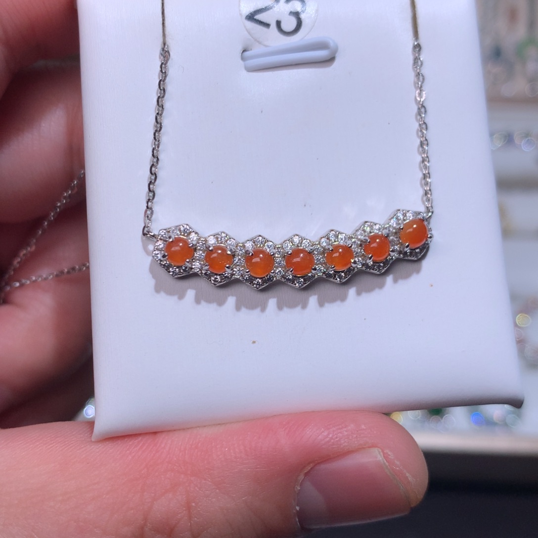 翡翠耳饰银S925镶嵌0018