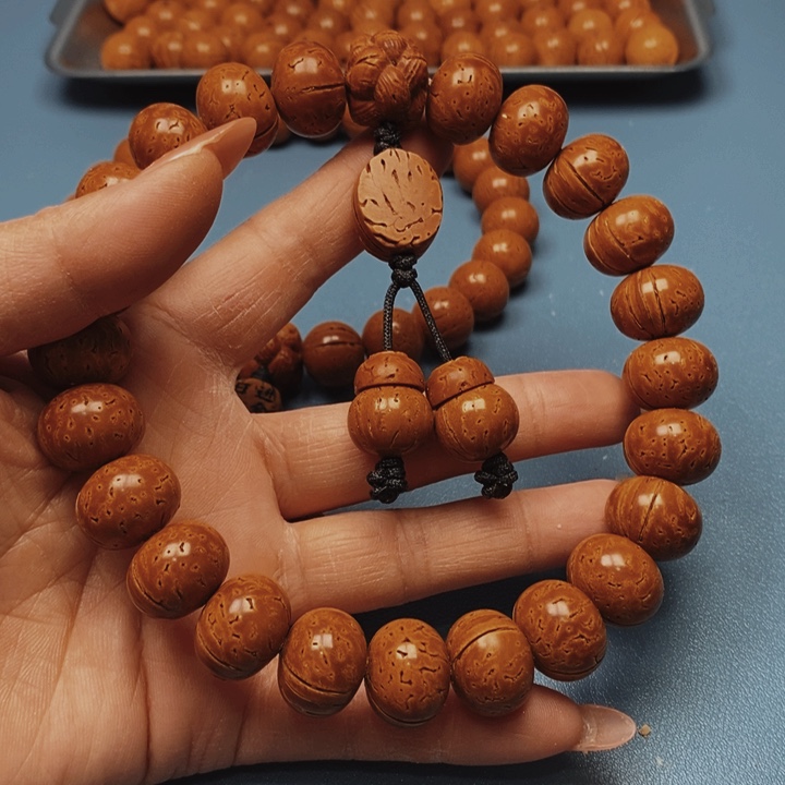 桃核手持算盘17全品21颗