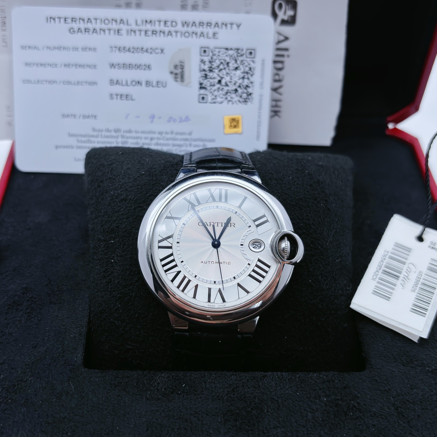 99新 Cartier/卡地亚 蓝气球系列/WSBB0026/机械/42MM/55000