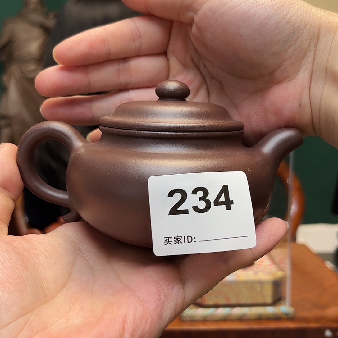 紫砂茶宠仿古紫泥234