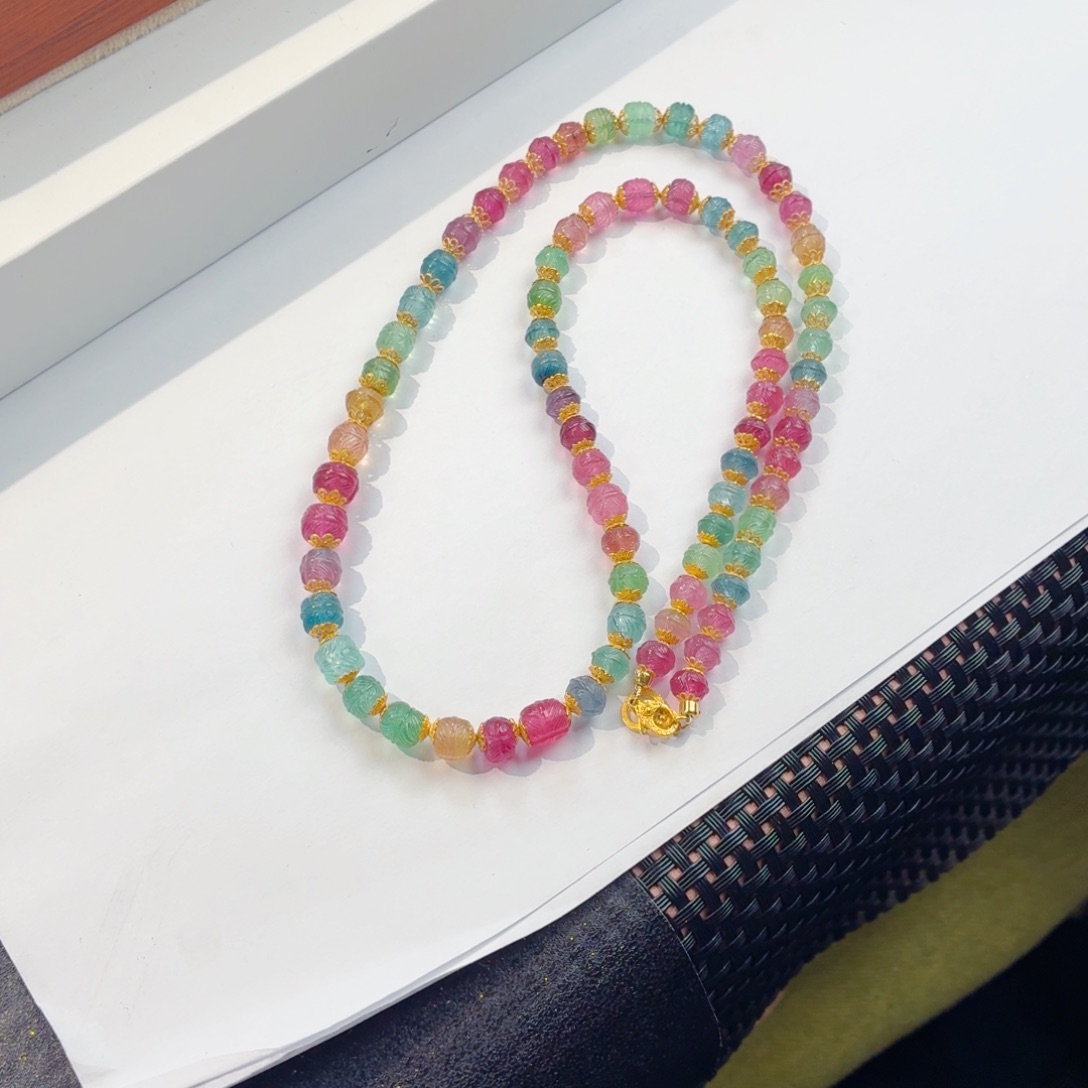 项链碧玺未镶嵌碧玺项链