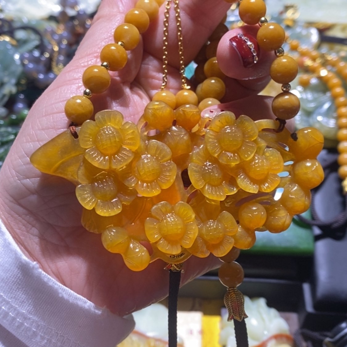 【闪购商品】岫玉毛衣链未镶嵌