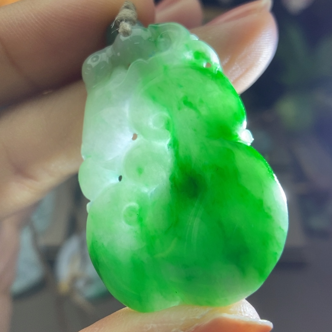 翡翠未镶嵌颈饰吊坠21