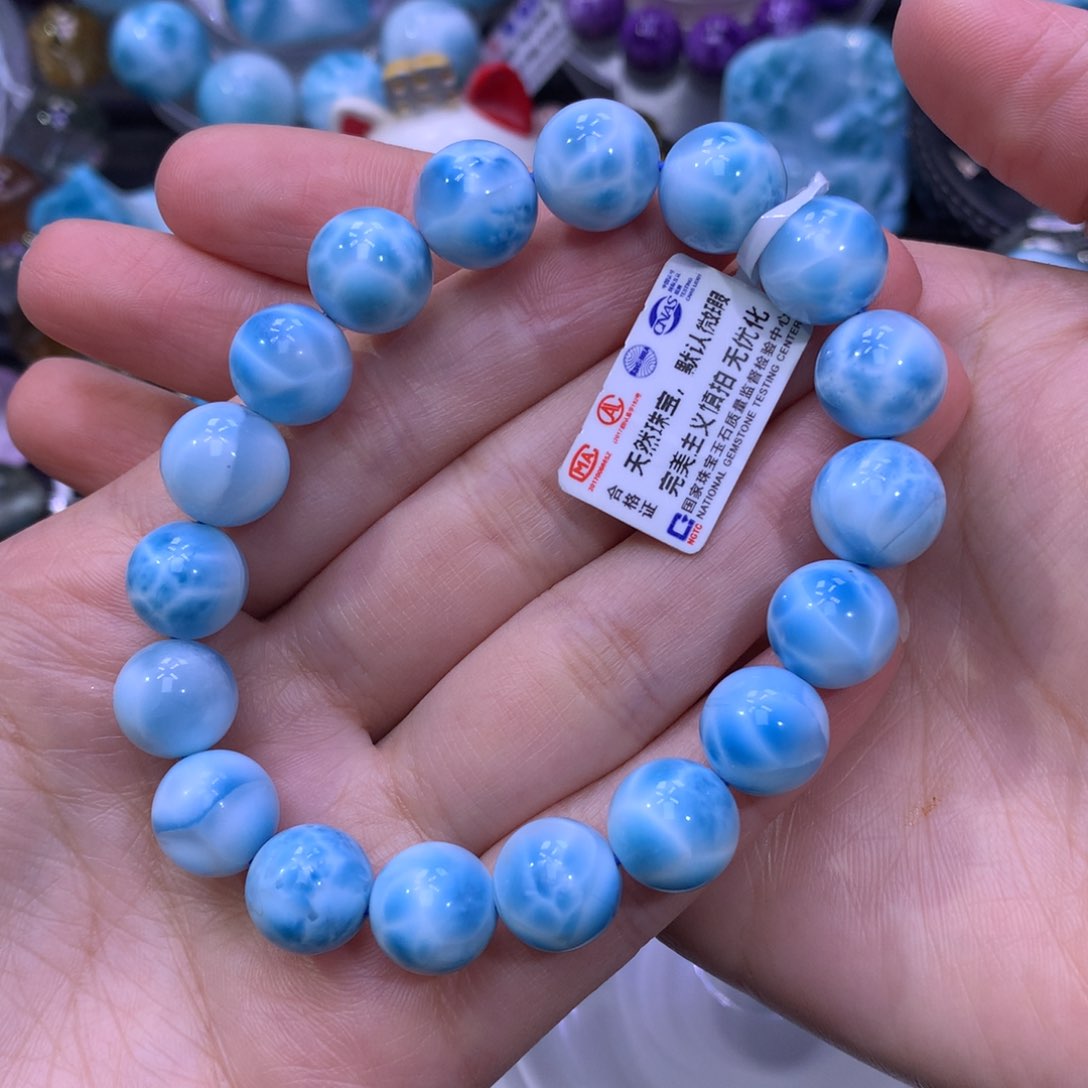 针钠钙石（海纹石）手链未镶嵌