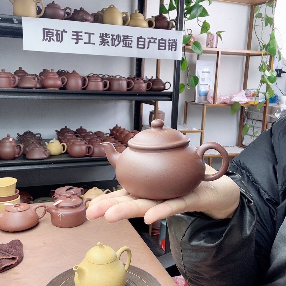 紫砂茶壶底槽清矮梨壶