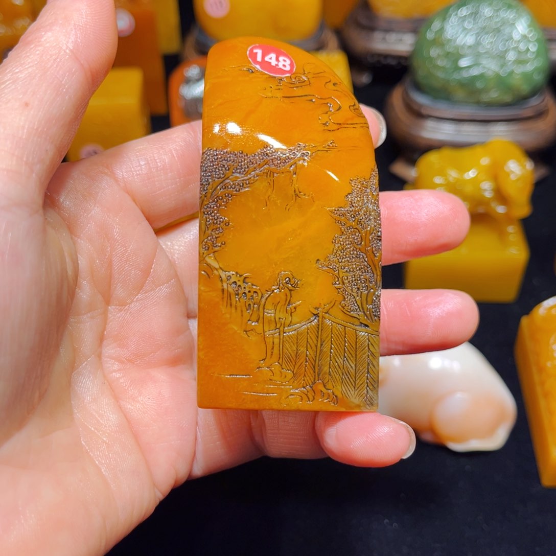 田黄石河**年石雕石雕石雕