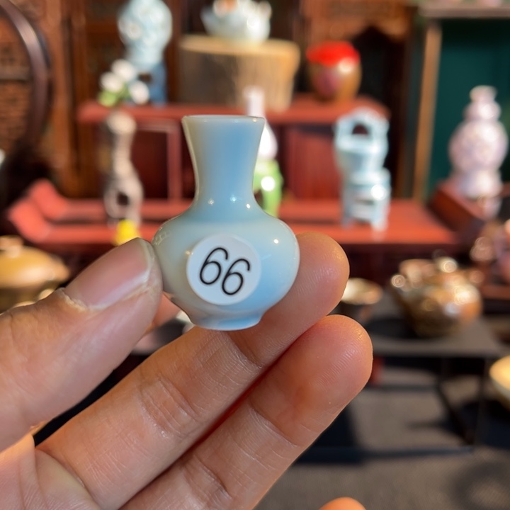 摆件微陶老王迷你花瓶