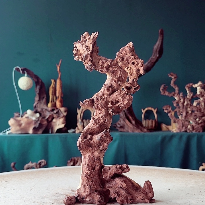 用***3木264 金丝红木羊蹄甲半成品