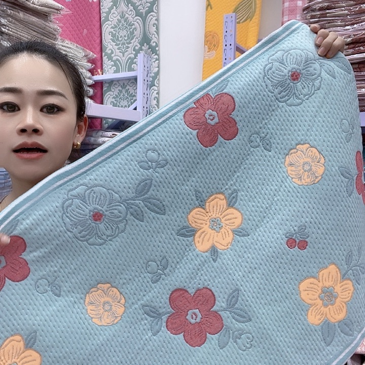 棉五朵花绿色纯棉