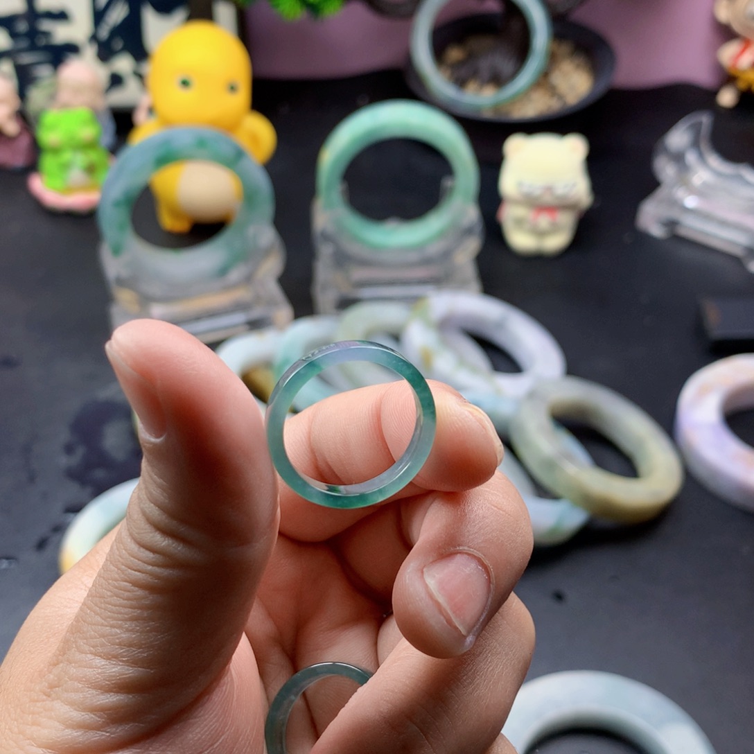 小***货翡翠未镶嵌戒指翡翠戒指