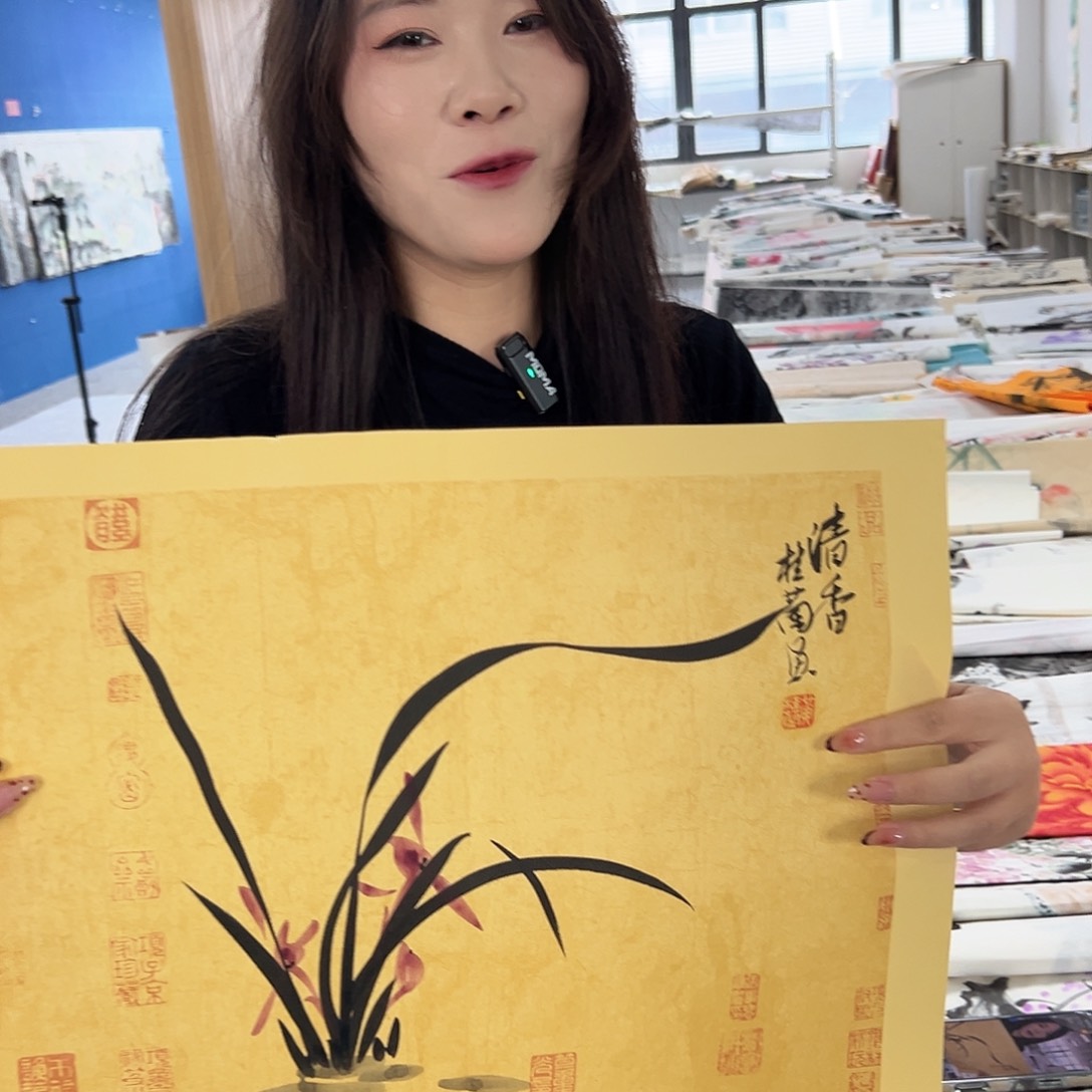 国画纯手绘字画教程分享