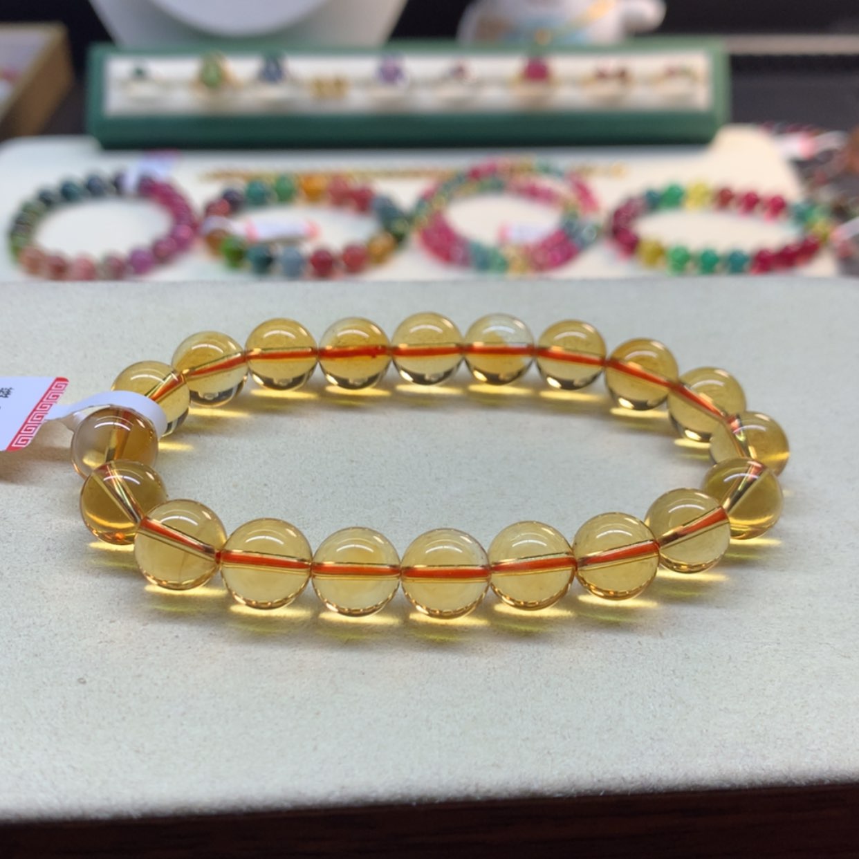 【闪购商品】水晶手链未镶嵌黄水晶10mm