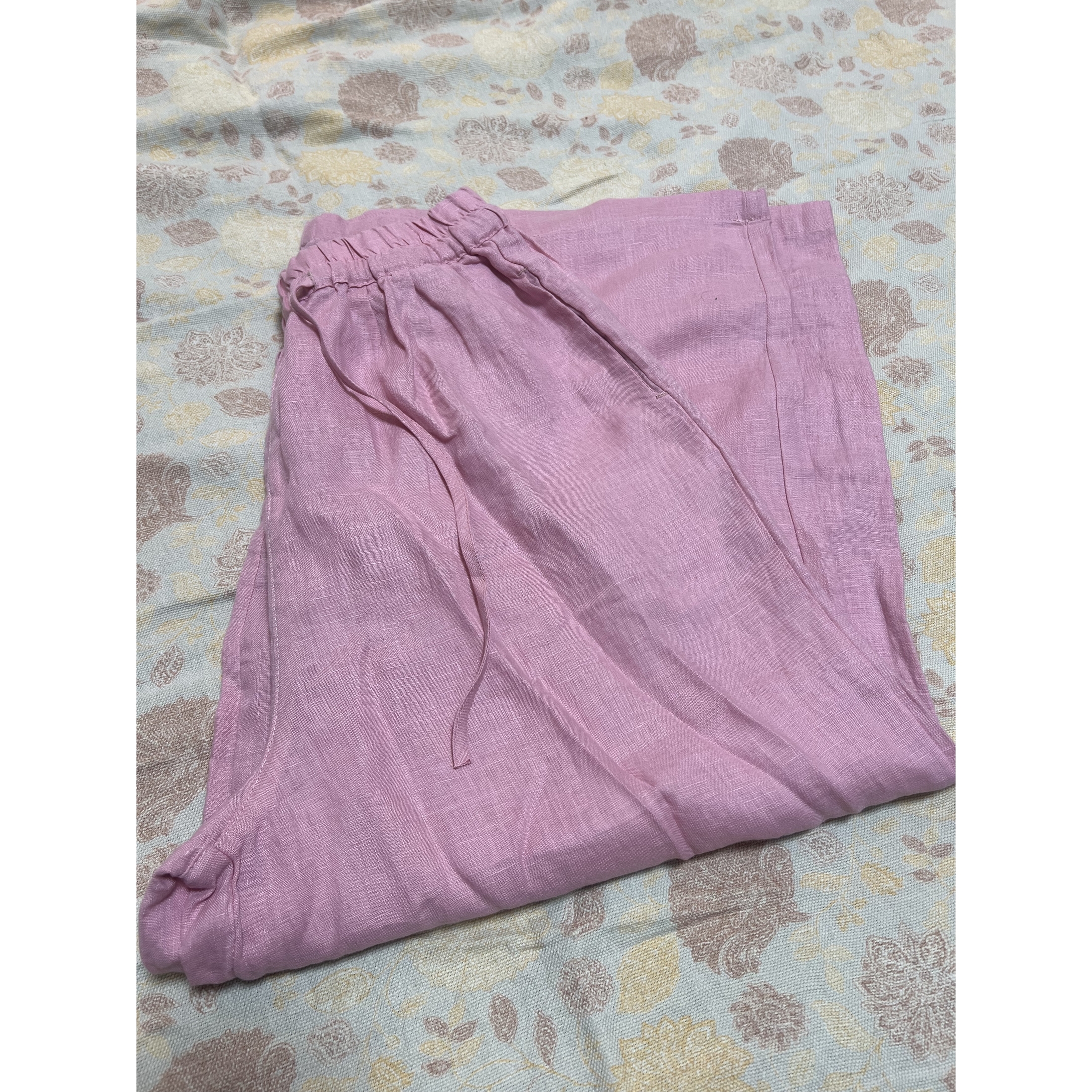 汉麻雨露麻大阔腿裤高货巨显瘦（033款）