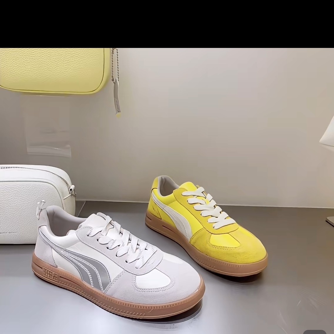 诗涵家 真皮软底德训板鞋911