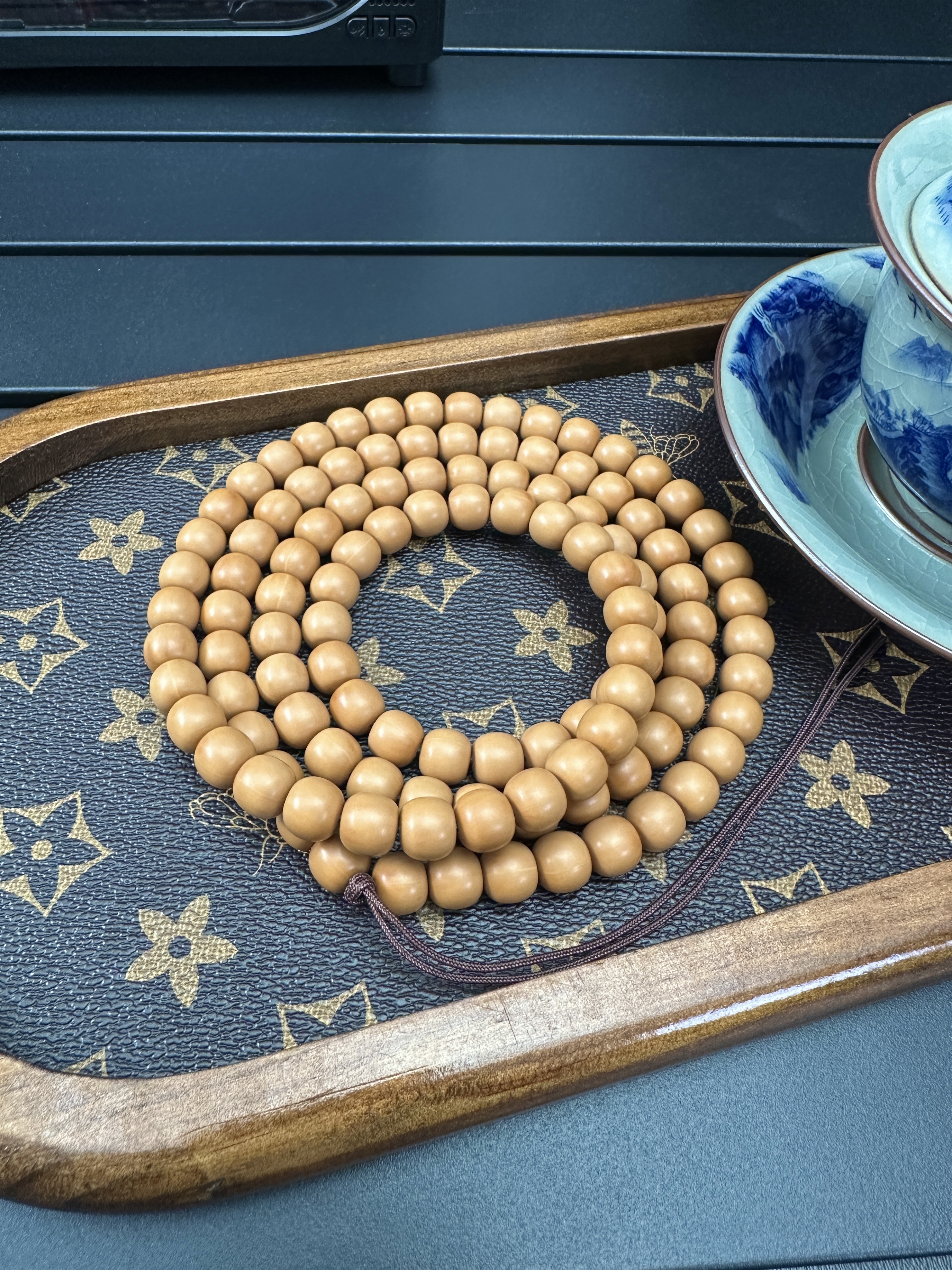 SS级老型108脖挂猴头核桃长串全品无瑕无药原皮原色猴头文玩长串