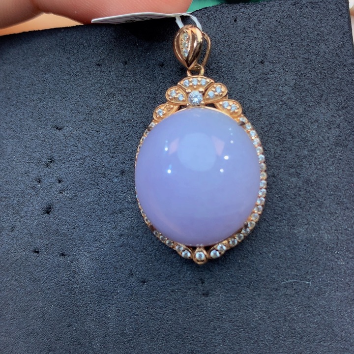 银S925镶嵌手链翡翠翡翠有纹裂