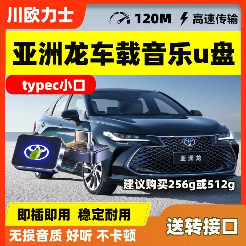 新款亚洲龙车载音乐u盘专用typec无损歌曲高品质车用小优盘