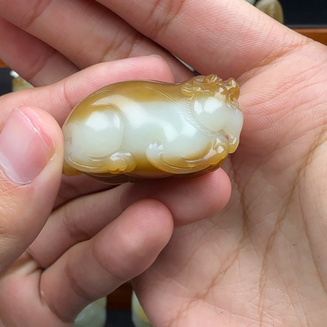 和田玉（糖玉）颈饰未镶嵌╭****╮