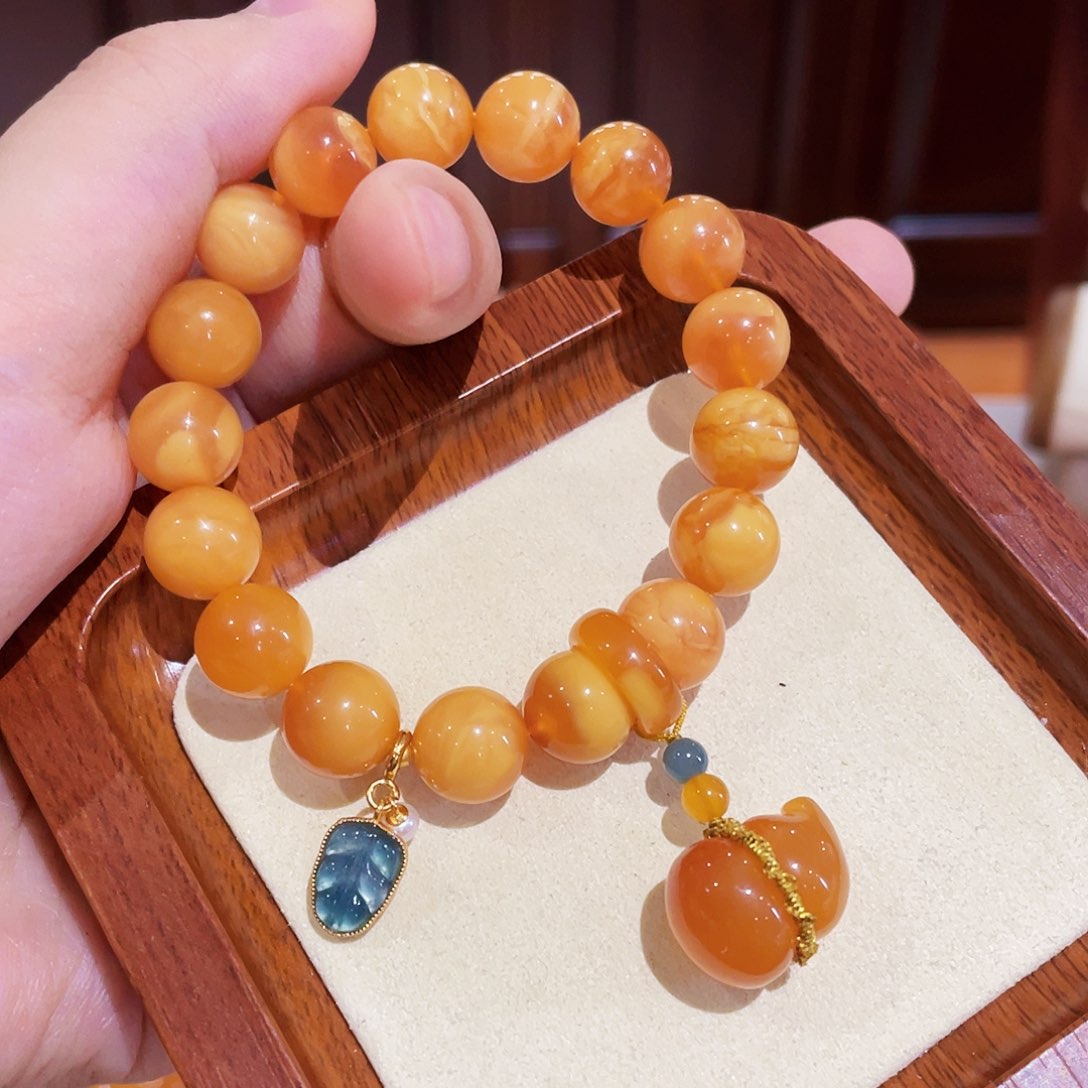 蜜蜡手链未镶嵌手串