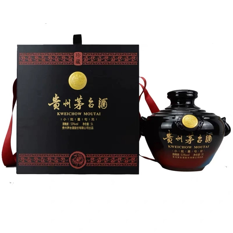 KWEICHOW MOUTAI/贵州茅台酱香型白酒巴拿马黑坛 5L53度